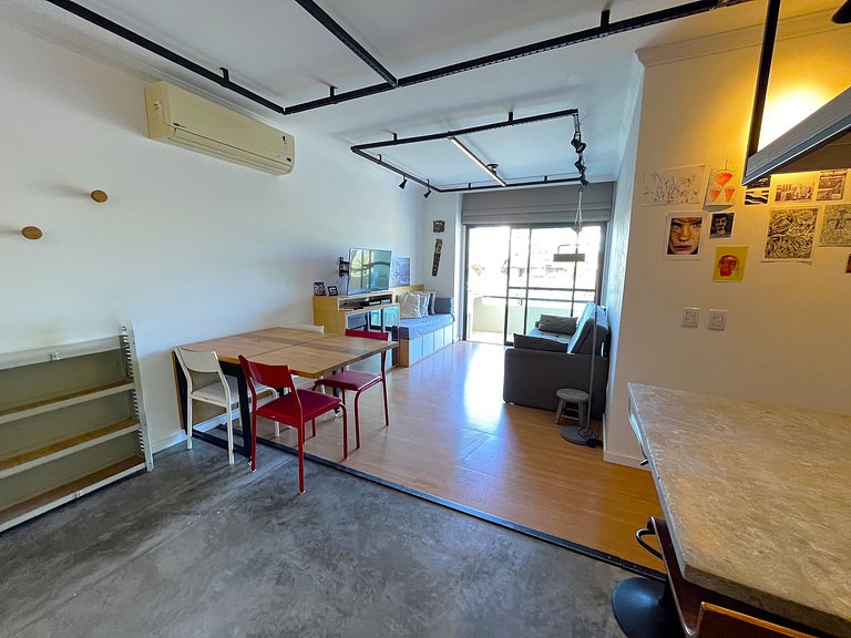 Apto c/ churrasq. a 650m da Lagoa RUH0109