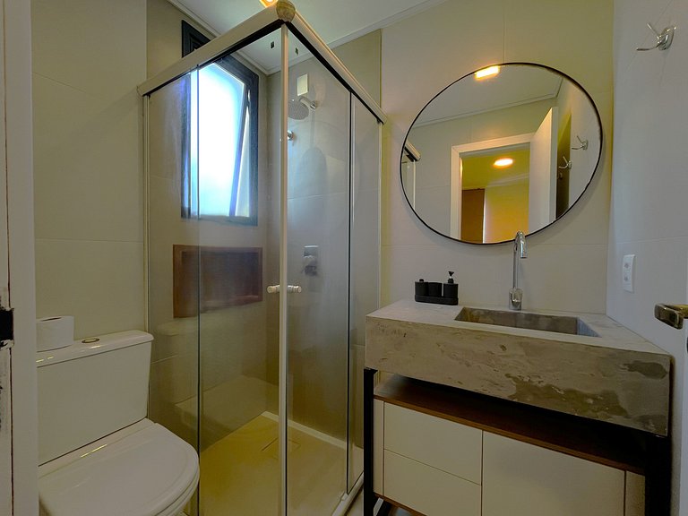 Apto c/ churrasq. a 650m da Lagoa RUH0109