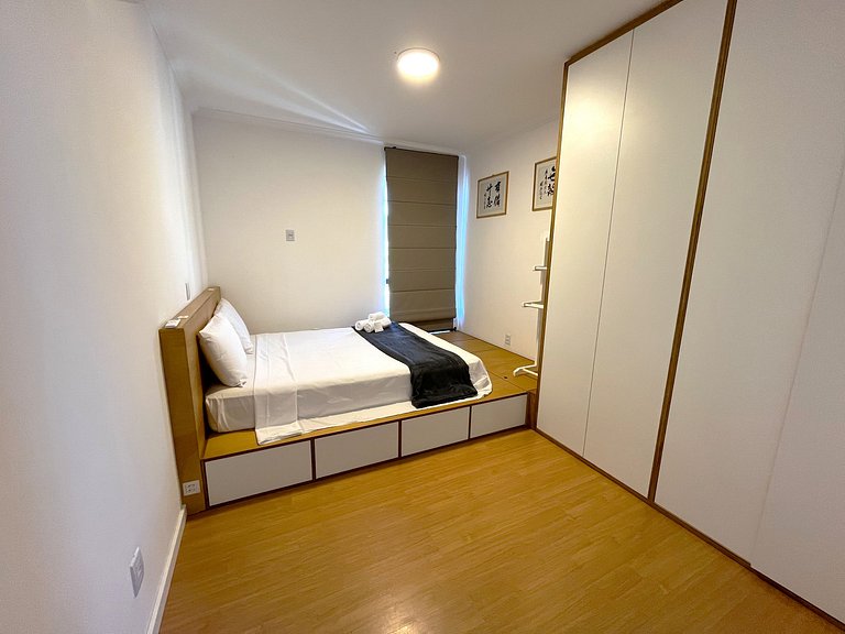 Apto c/ churrasq. a 650m da Lagoa RUH0109