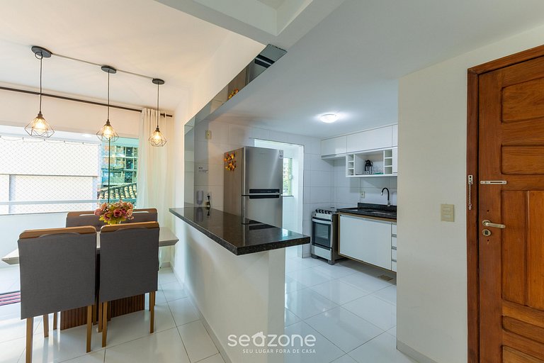 Apto 2 Quartos a 210 m da Praia RAZ0203