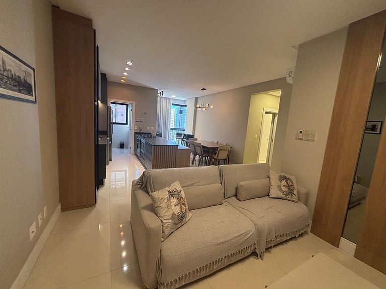 Apto c/ Churrasqueira a 900 m da Praia EPD0702