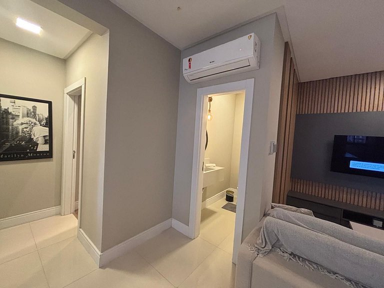 Apto c/ Churrasqueira a 900 m da Praia EPD0702