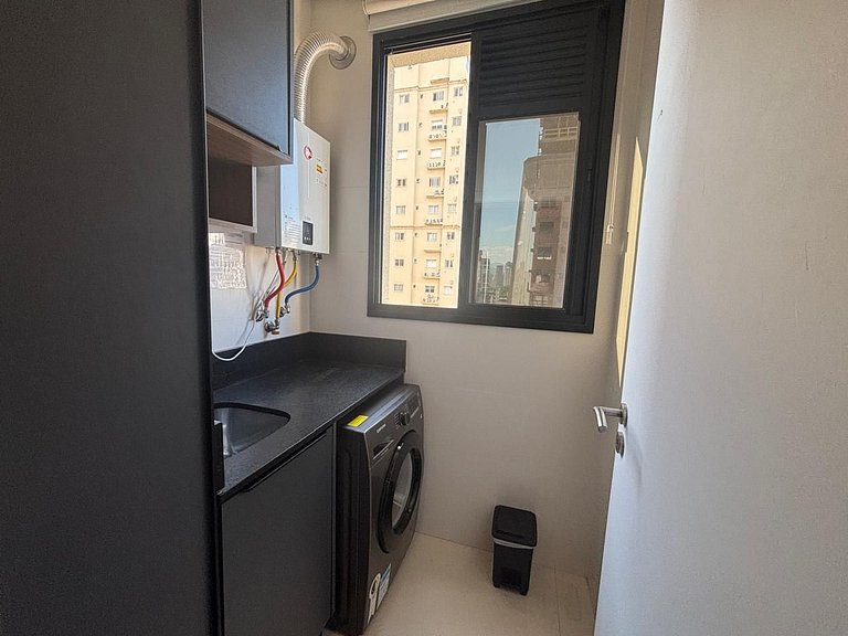 Apto c/ Churrasqueira a 900 m da Praia EPD0702