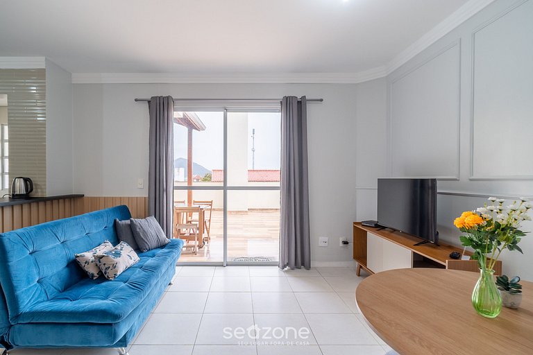 Apto 2Qts c/ Churrasqueira a 270m da Praia CCC0302