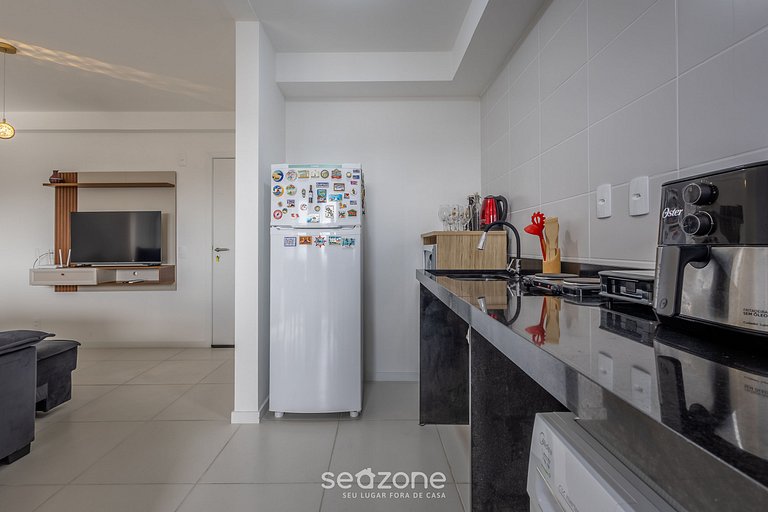 Apto c/ parrilla, balcón y vista al mar SKL0505