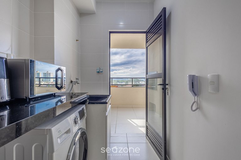 Apto c/ parrilla, balcón y vista al mar SKL0505