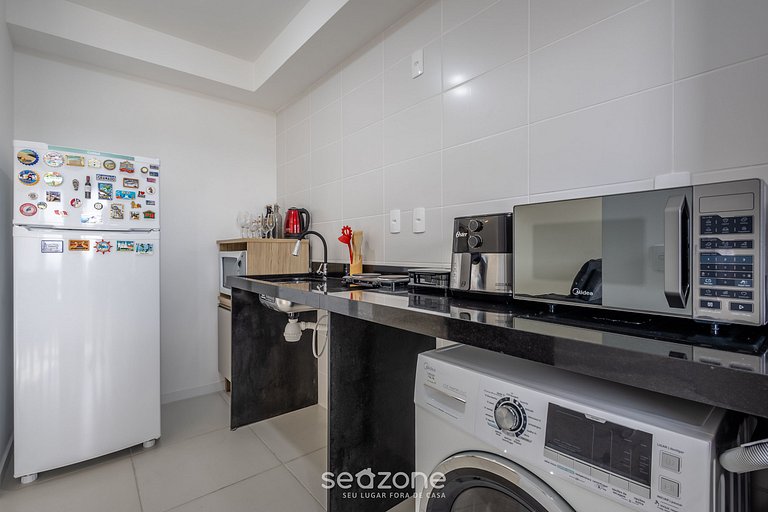 Apto c/ parrilla, balcón y vista al mar SKL0505