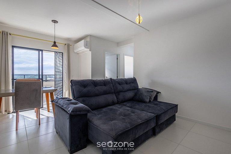 Apto c/ parrilla, balcón y vista al mar SKL0505