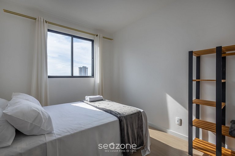 Apto c/ parrilla, balcón y vista al mar SKL0505