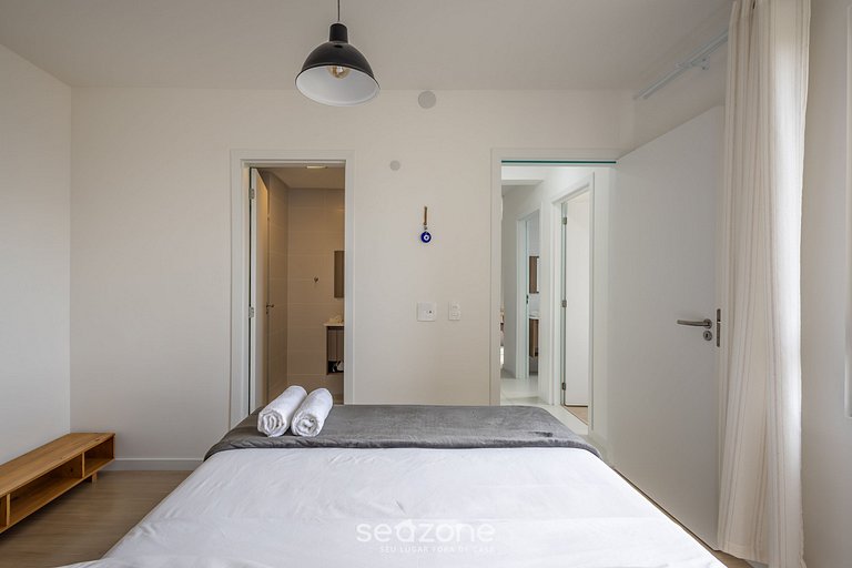 Apto c/ parrilla, balcón y vista al mar SKL0505