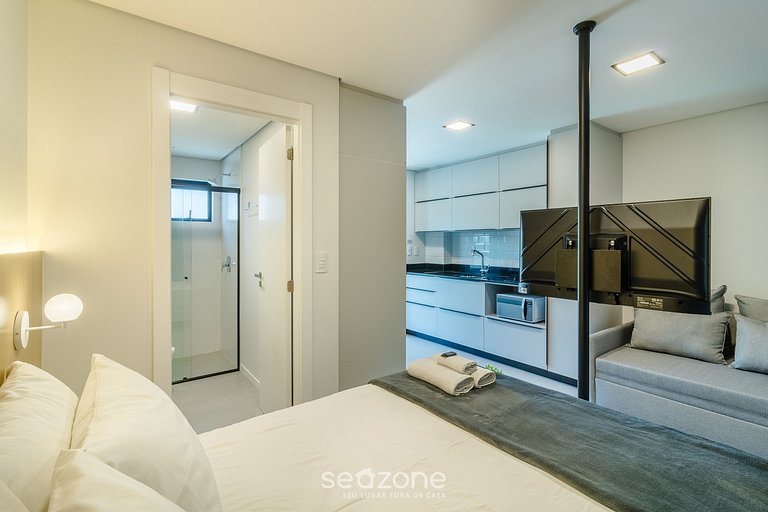 Studio c/ churrasq. próximo ao Oktoberfest ELN0905