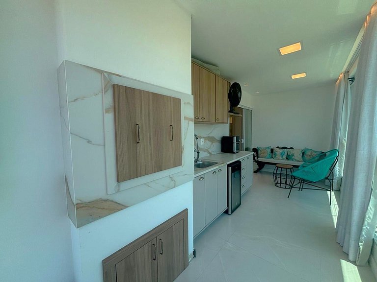 Apto c/ churrasq. a 450m do mar, Perequê SRF0601