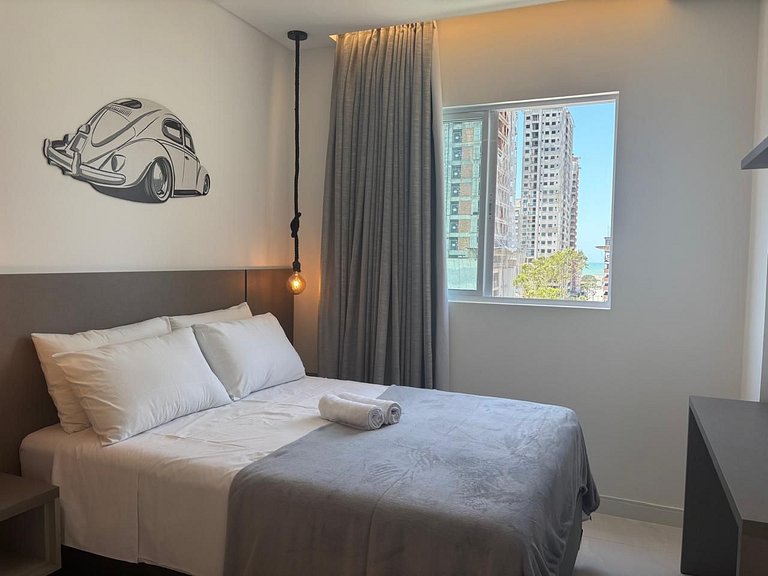 Apto c/ churrasq. a 450m do mar, Perequê SRF0601