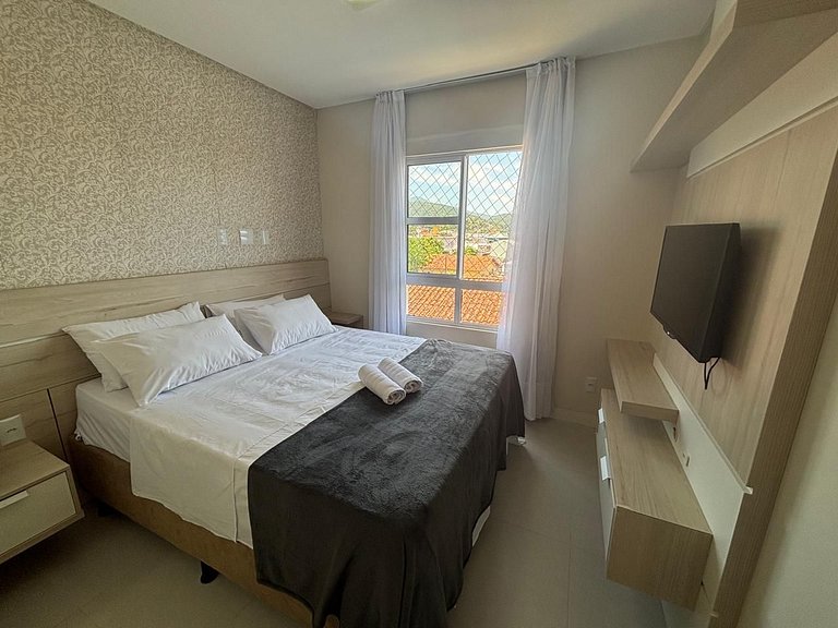 Apto c/ churrasq. e vista a 130m da Praia RSD0202