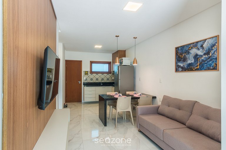 Apto 2QTs em cond. c/ piscina e churrasq. FOS0001