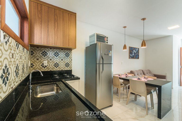 Apto 2QTs em cond. c/ piscina e churrasq. FOS0001