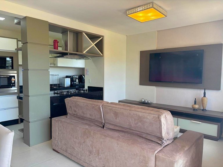 Apto c/ churrasq. e vista a 130m da Praia RSD0202