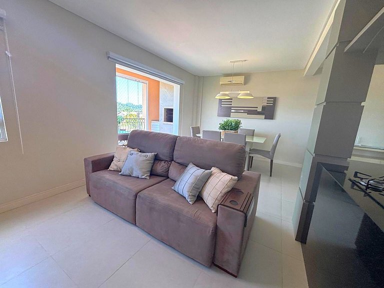 Apto c/ churrasq. e vista a 130m da Praia RSD0202