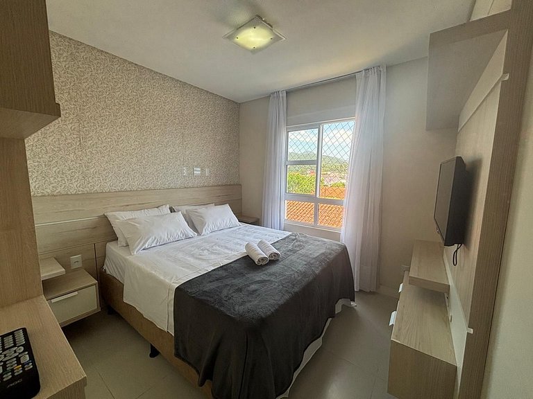 Apto c/ churrasq. e vista a 130m da Praia RSD0202