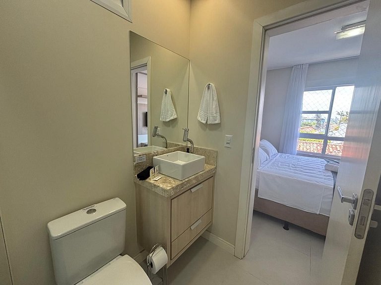 Apto c/ churrasq. e vista a 130m da Praia RSD0202