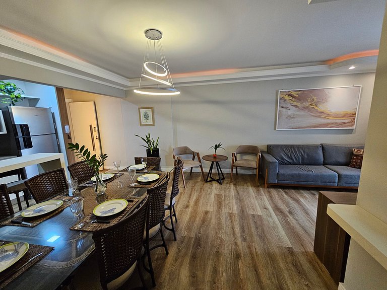 Apto c/ varanda gourmet e vista mar ERM0101