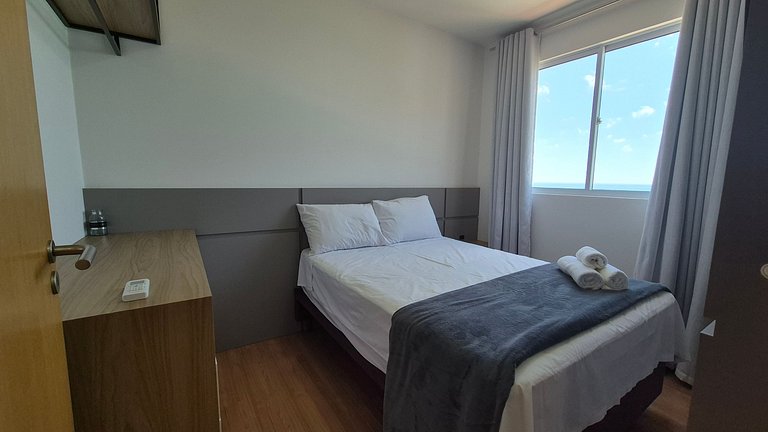 Apto c/ Parrilla en Cond. Frente al Mar VAC0801