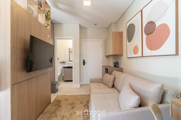 Estudio premium con balcón y sol de mañana SGR0217