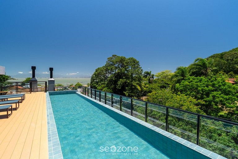 Estúdio premium com varanda e sol da manhã SGR0217