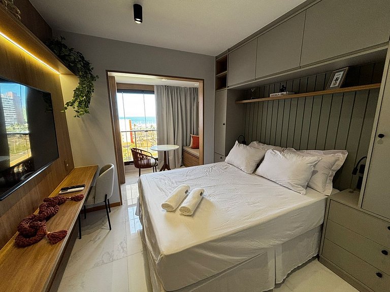 Estúdio em Cond. c/ Piscina, 750m da praia SMT0622