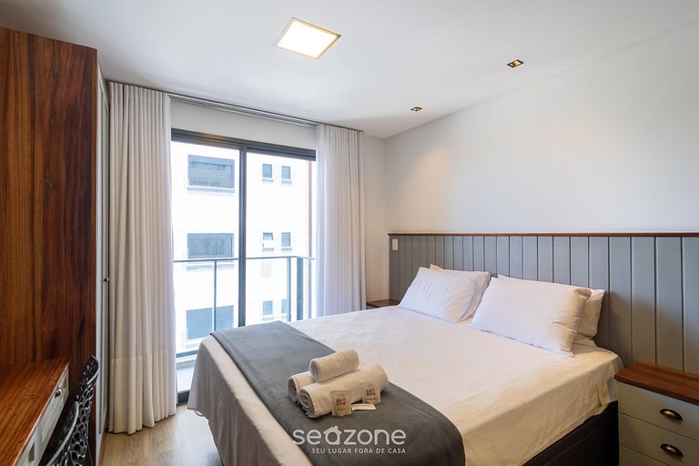 Apto em prédio c/ piscina a 50m da Praia PSO0706