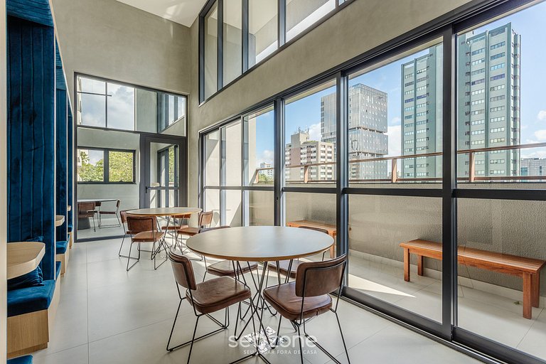 Studio en cond. c/ piscina y gimnasio, SP HMC0101