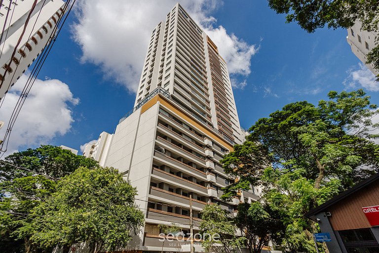 Acomodações modernas perto de Congonhas em prédio com piscin