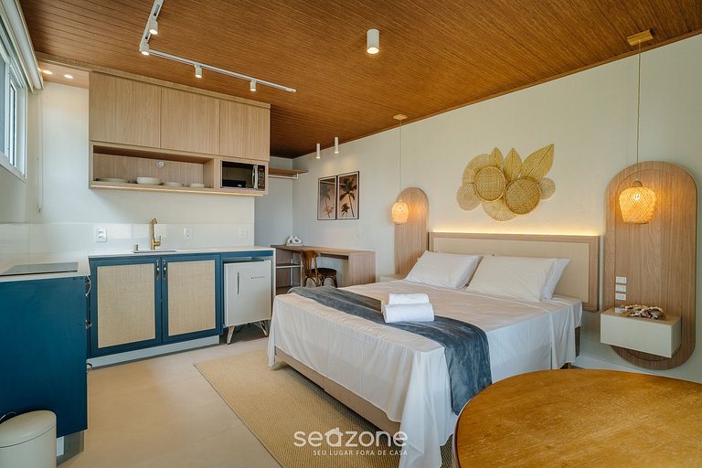 Estúdio em cond. a apenas 50 m do mar FTS0005