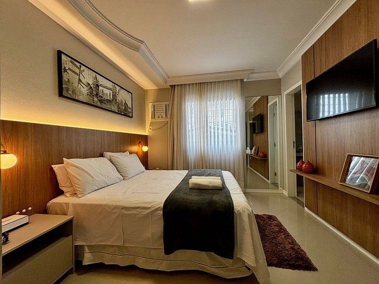 Apto c/ 3Q e churrasqueira a 400m da Praia PRS0101