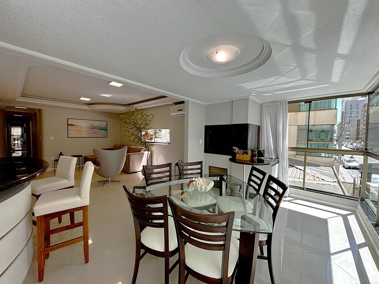 Apto c/ 3Q e churrasqueira a 400m da Praia PRS0101