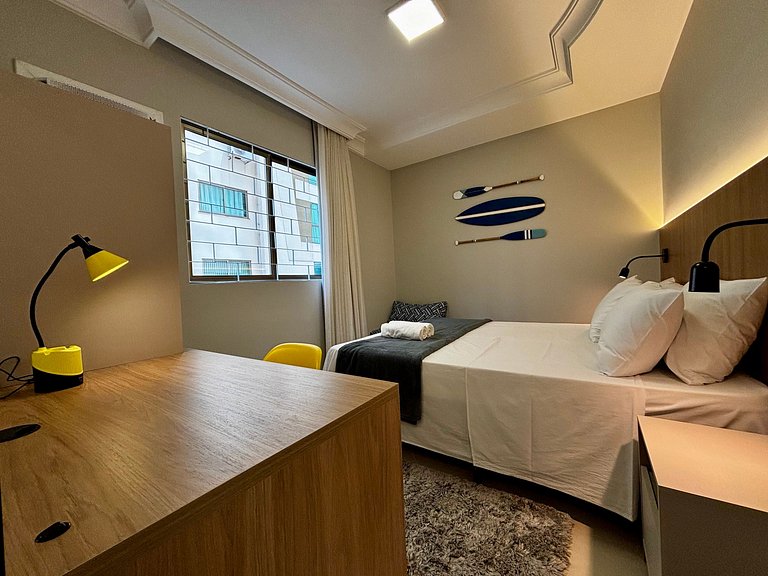 Apto c/ 3Q e churrasqueira a 400m da Praia PRS0101