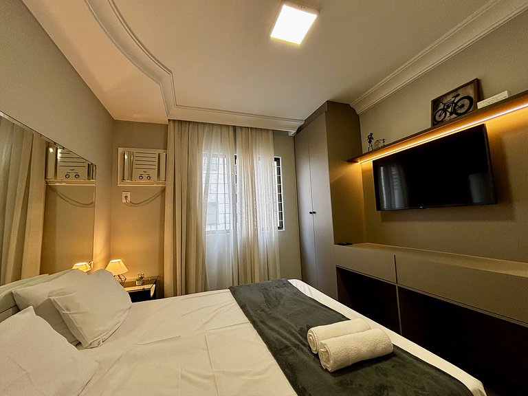 Apto c/ 3Q e churrasqueira a 400m da Praia PRS0101