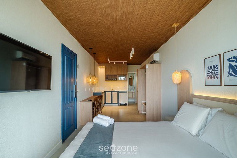 Estudio en condominio a solo 50m del mar FTS0004