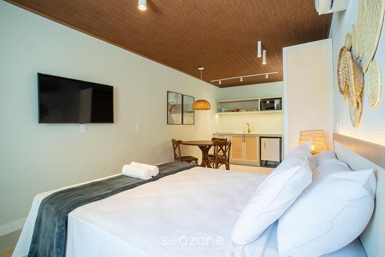 Studio em condominio a apenas 50 m do mar FTS0008