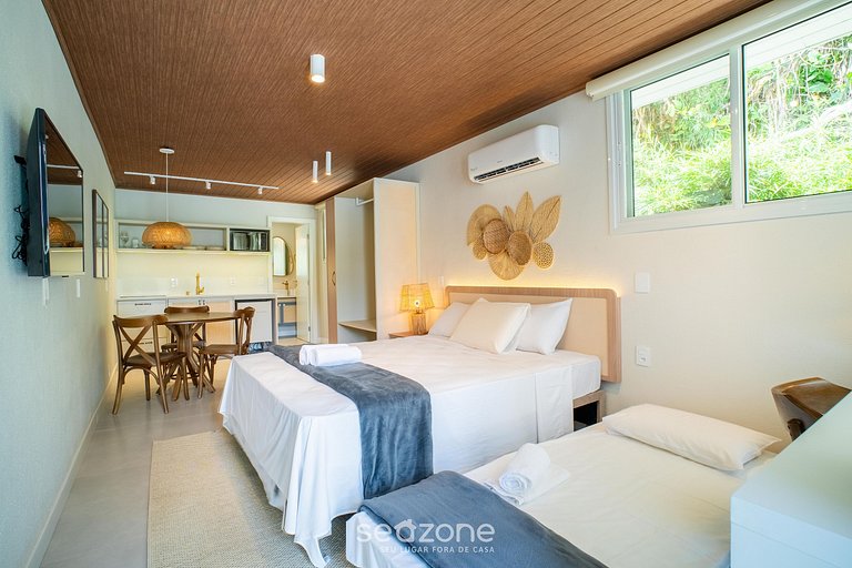 Studio em condominio a apenas 50 m do mar FTS0008