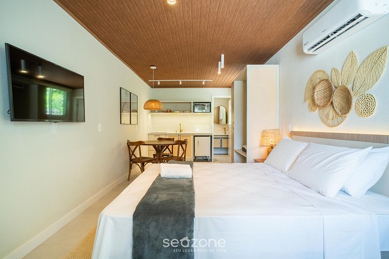 Studio em condominio a apenas 50 m do mar FTS0008