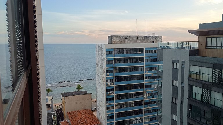 Apto aconchegante vista mar Barra - NAU0810