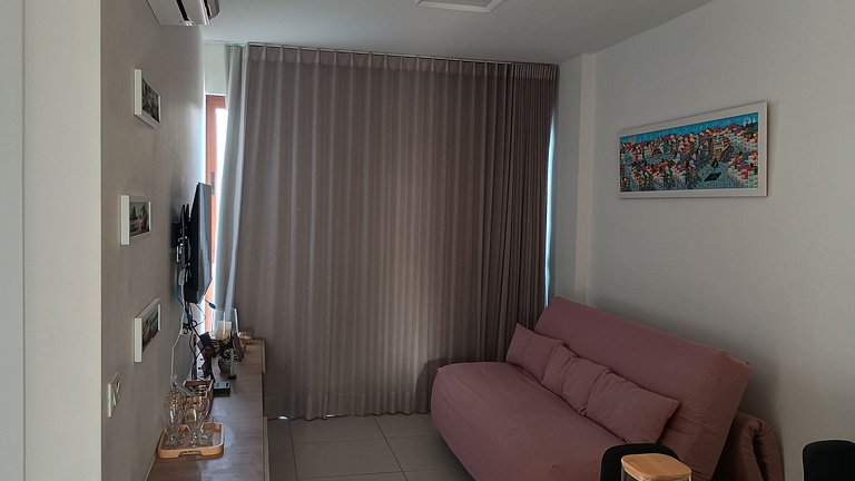 Apto aconchegante vista mar Barra - NAU0810