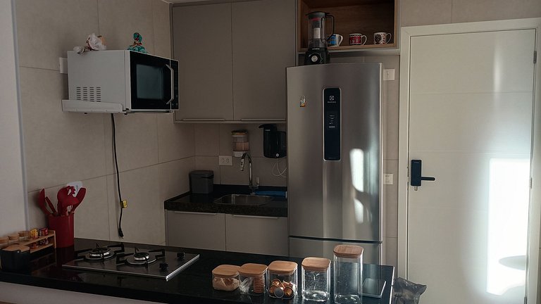 Apto aconchegante vista mar Barra - NAU0810