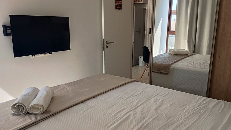 Apto aconchegante vista mar Barra - NAU0810