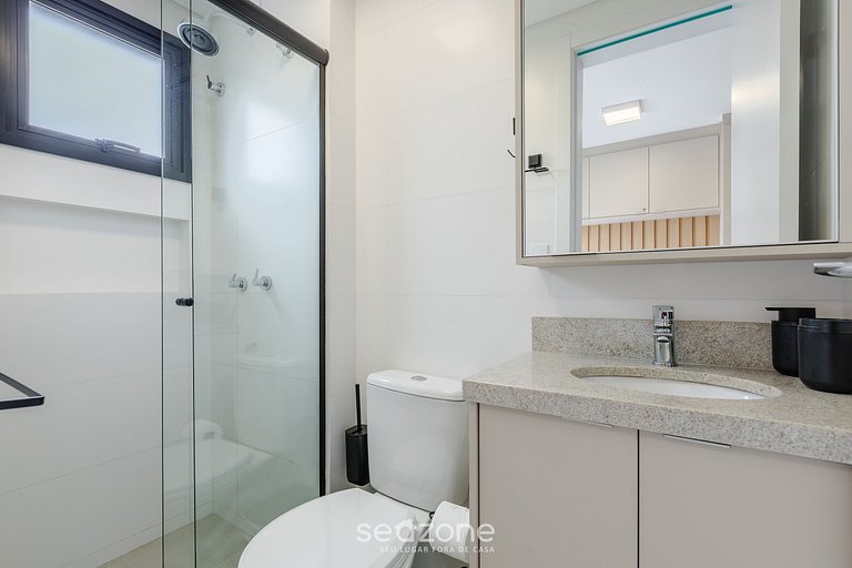 Studio completo em prédio c/ academia PLA0311