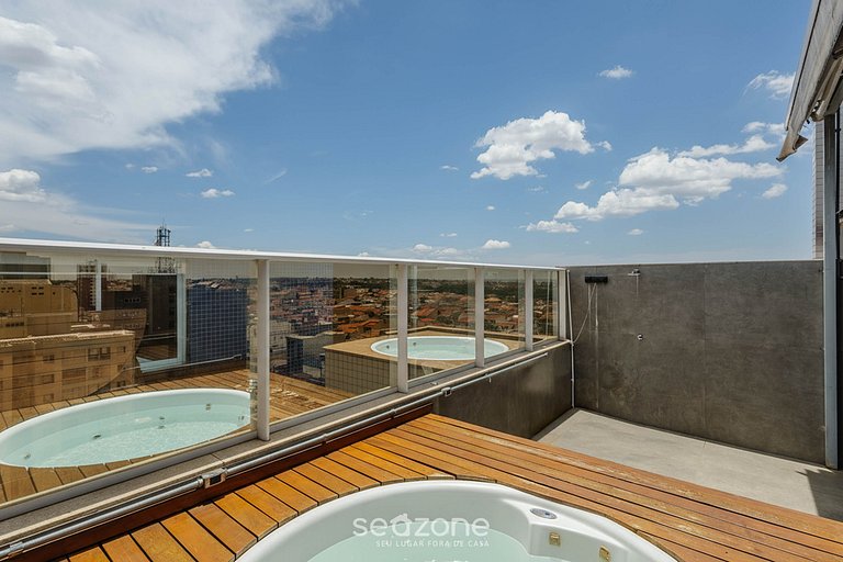 Apto c/ Churrasqueira e Jacuzzi CCG1403