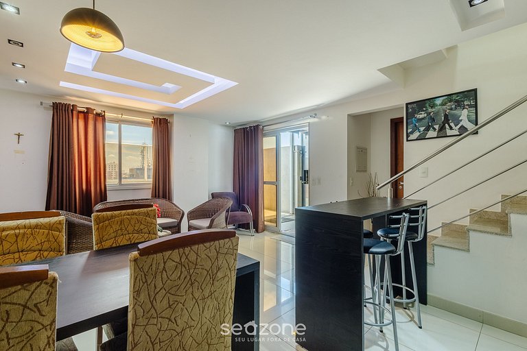 Apto c/ Churrasqueira e Jacuzzi CCG1403