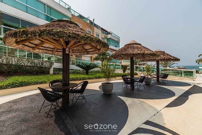 Apt pé na areia vista deslumbrante Santinho ASR204