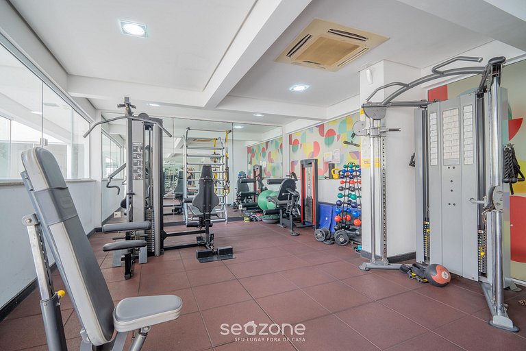 Apt pé na areia vista deslumbrante Santinho ASR204